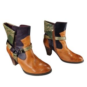 L'Artiste Spring Step Ankle Boots 39 EU Women Rikeet Leather 3.5" Coastalcowgirl